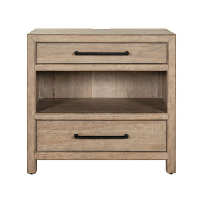 Proximity Place - Bedside Chest With Charging Station - Brown - Hornell Furniture Outlet