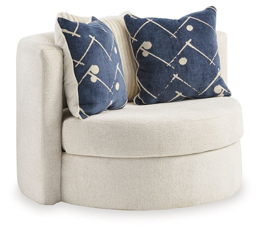 Padova - Ivory - Swivel Accent Chair - Hornell Furniture Outlet