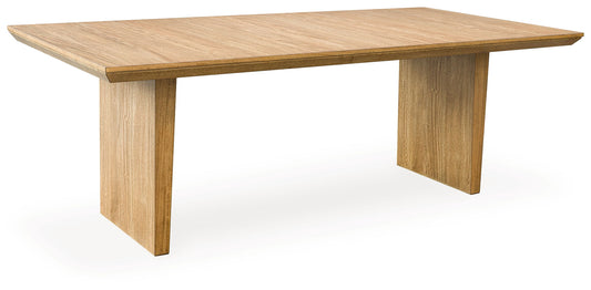 Sherbana - Light Brown - Rectangular Dining Room Extension Table - Hornell Furniture Outlet