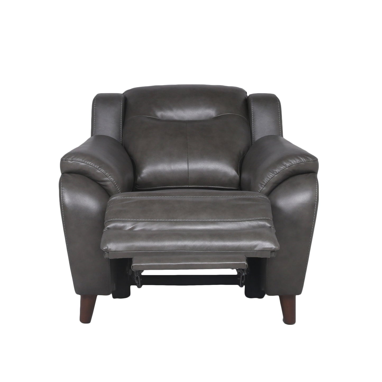 Trento - Dual Power Recliner - Charcoal - Hornell Furniture Outlet