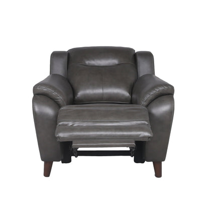 Trento - Dual Power Recliner - Charcoal - Hornell Furniture Outlet
