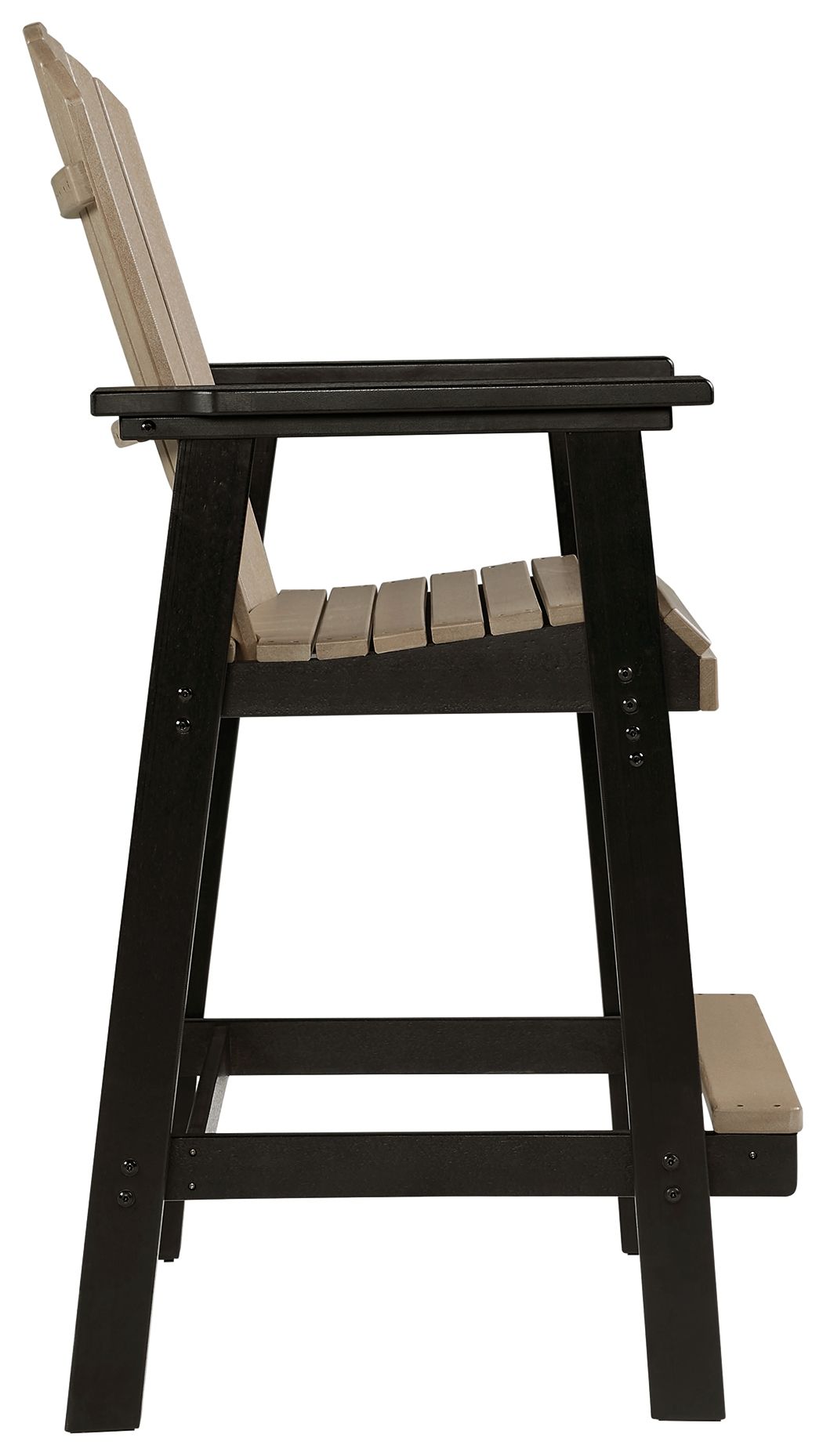 Fairen Trail - Black / Driftwood - Tall Barstool (Set of 2) - Hornell Furniture Outlet