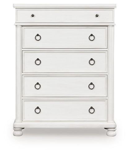 Rowlenstown - Five Drawer Chest - Hornell Furniture Outlet