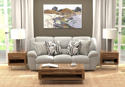 Trifecta - Sofa With 3 Recliners and Drop Down Table - Hornell Furniture Outlet