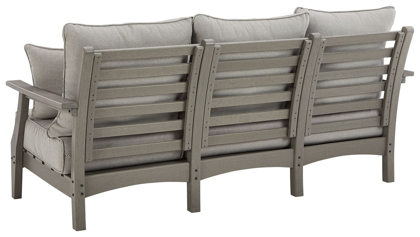 Visola - Gray - Sofa with Cushion - Hornell Furniture Outlet