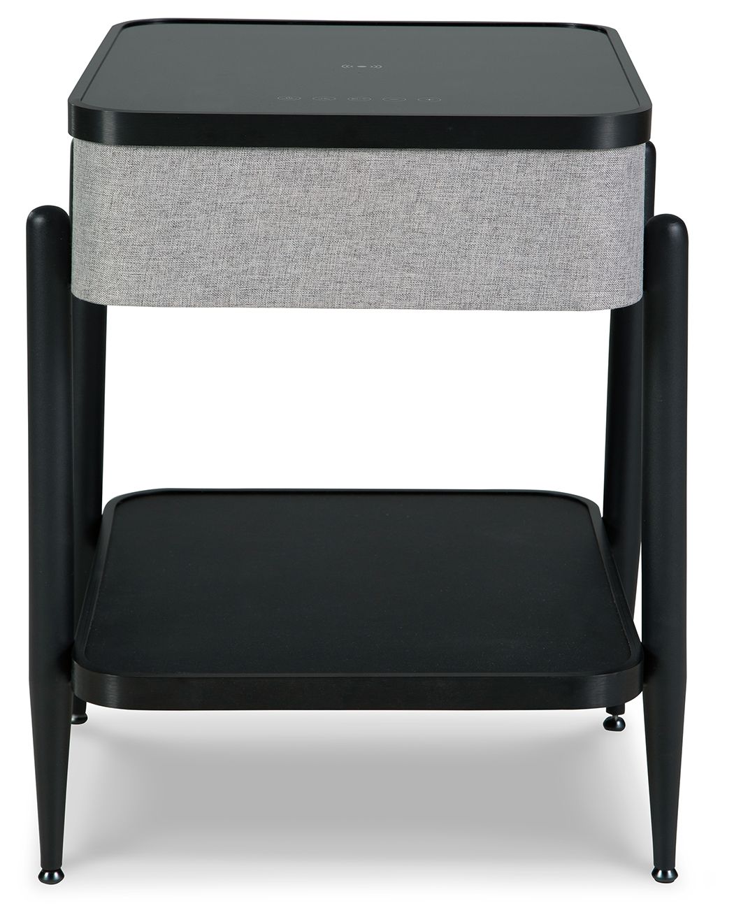 Jorvalee - Gray / Black - Accent Table with Speaker - Hornell Furniture Outlet
