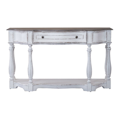 Magnolia Manor - Hall Console Table - White - Hornell Furniture Outlet