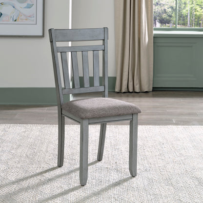Newport - Splat Back Side Chair (RTA) - Gray - Hornell Furniture Outlet