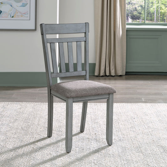 Newport - Splat Back Side Chair (RTA) - Gray - Hornell Furniture Outlet