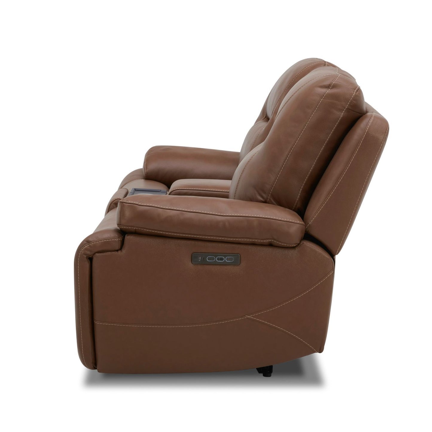 Cameron - Loveseat With Console P3 & ZG - Saddle - Hornell Furniture Outlet