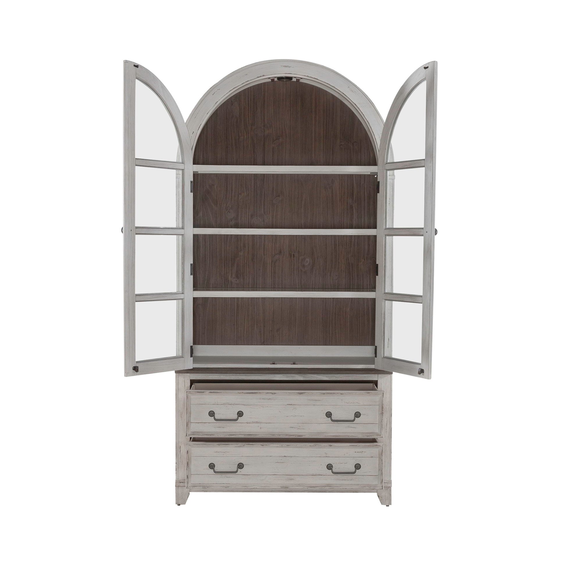 River Place - Curio Cabinet - White - Hornell Furniture Outlet