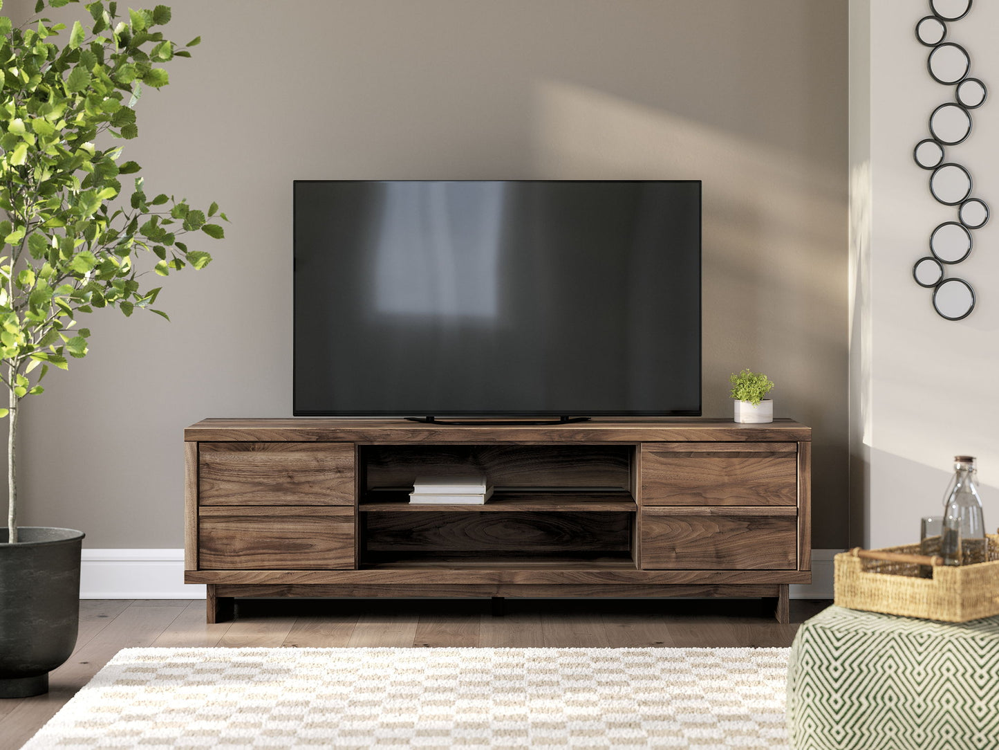 Zadilyn - TV Stand With Fireplace Option - Hornell Furniture Outlet