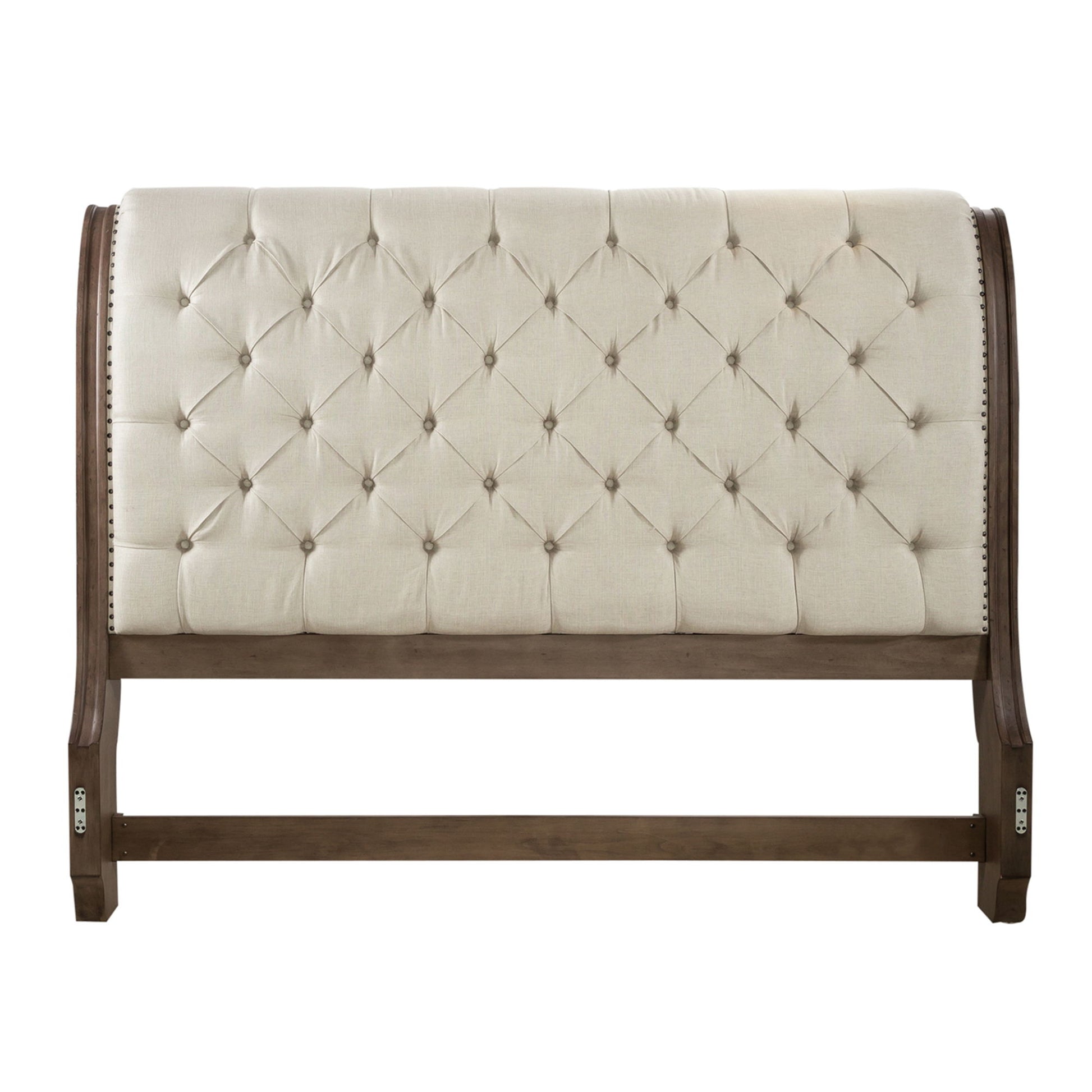 Americana Farmhouse - Upholstered Sleigh Headboard - Hornell Furniture Outlet