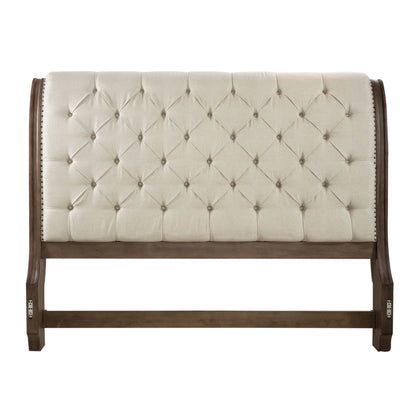 Americana Farmhouse - Upholstered Sleigh Headboard - Hornell Furniture Outlet