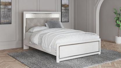 Altyra - White - Queen Panel Bed With Roll Slats - Hornell Furniture Outlet