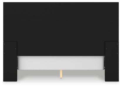 Londer - Black - Queen Panel Bed - Hornell Furniture Outlet