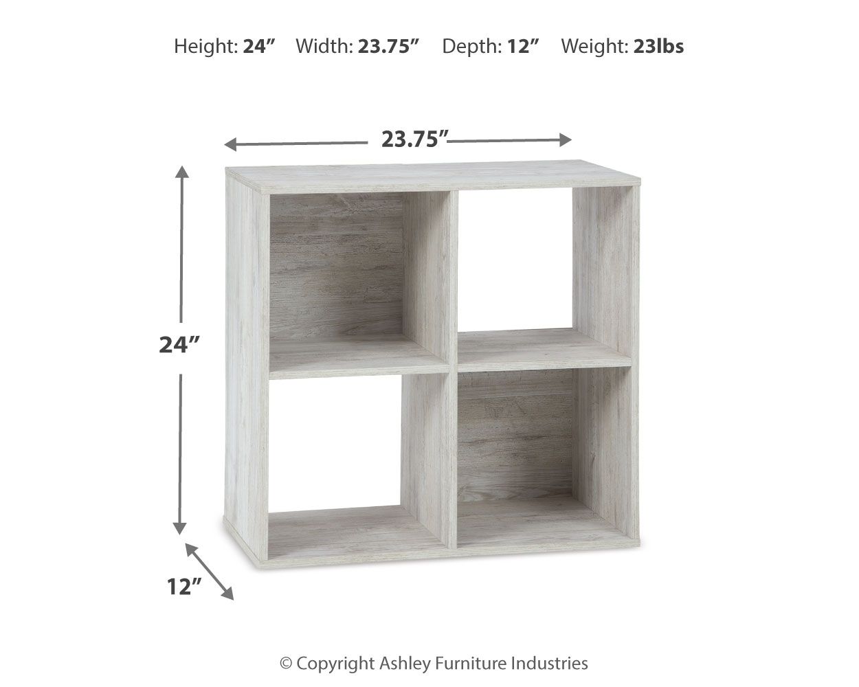 Paxberry - Four Cube Organizer - Hornell Furniture Outlet