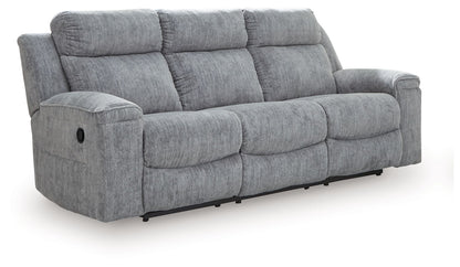 Buntington - Pewter - Reclining Sofa - Hornell Furniture Outlet