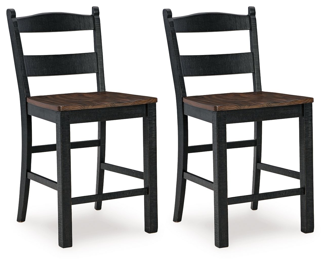 Valebeck - Black / Brown - Barstool (Set of 2) - Hornell Furniture Outlet