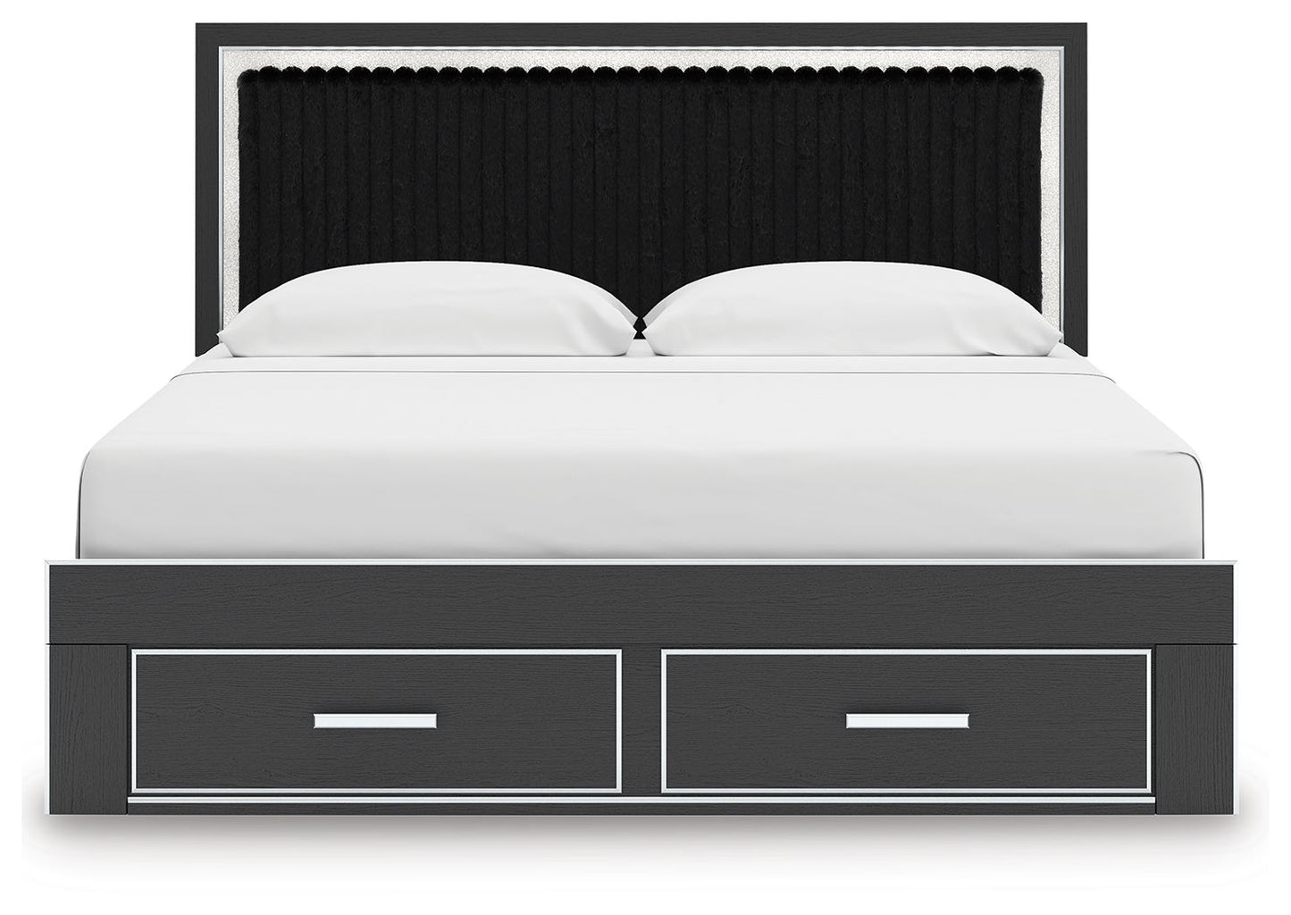 Zuraleus - Upholstered Panel Platform Storage Bed - Hornell Furniture Outlet