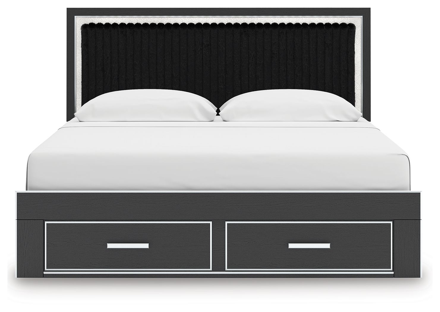 Zuraleus - Upholstered Panel Platform Storage Bed - Hornell Furniture Outlet