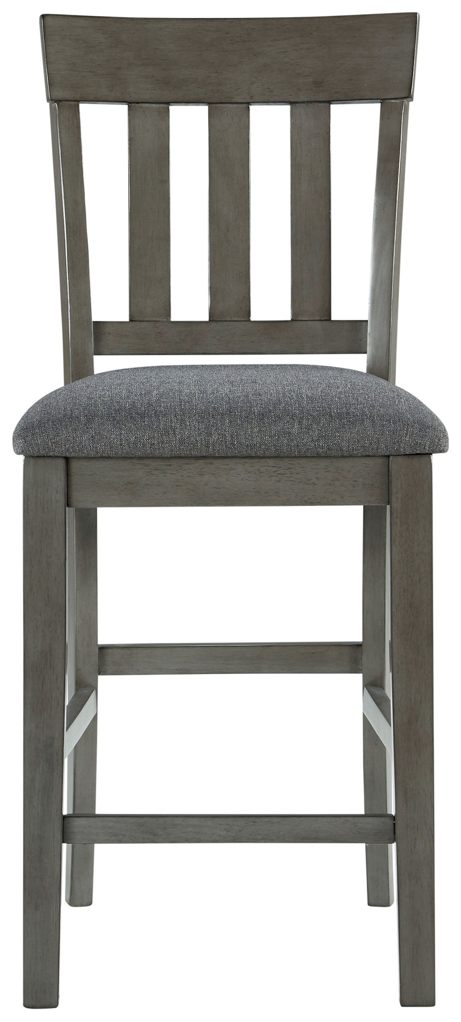 Hallanden - Black / Gray - Upholstered Barstool (Set of 2) - Hornell Furniture Outlet