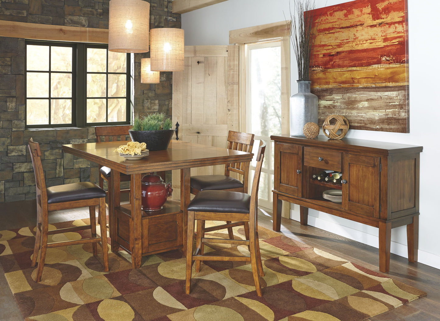 Ralene - Medium Brown - Dining Room Server - Hornell Furniture Outlet