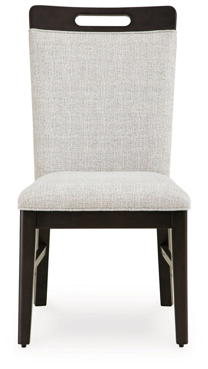 Neymorton - Light Gray / Brown - Dining Upholstered Side Chair (Set of 2) - Hornell Furniture Outlet