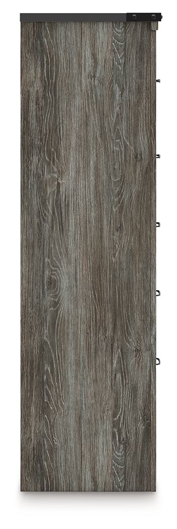 Frandern - Gray - Five Drawer Chest - Hornell Furniture Outlet