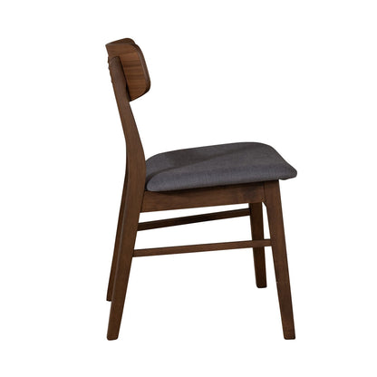 Space Savers - Panel Back Side Chair - Gray - Hornell Furniture Outlet