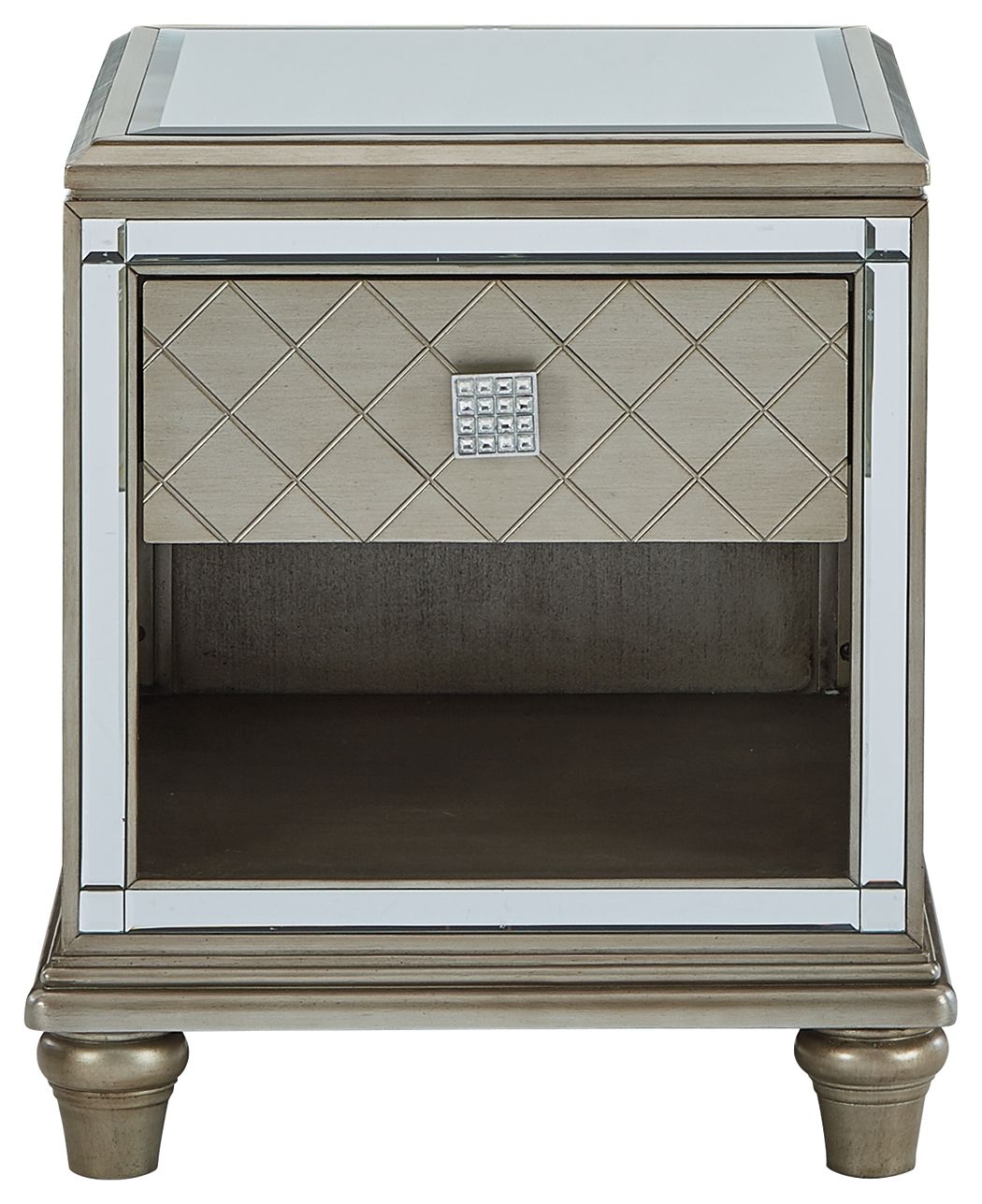 Chevanna - Platinum - Rectangular End Table - Hornell Furniture Outlet
