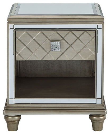 Chevanna - Platinum - Rectangular End Table - Hornell Furniture Outlet