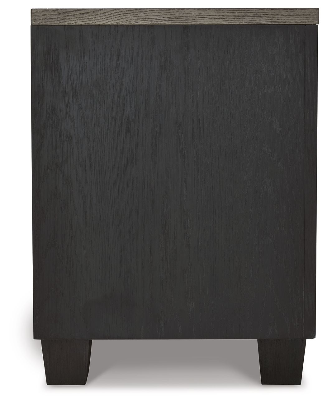 Foyland - Black / Brown - Two Drawer Night Stand - Hornell Furniture Outlet