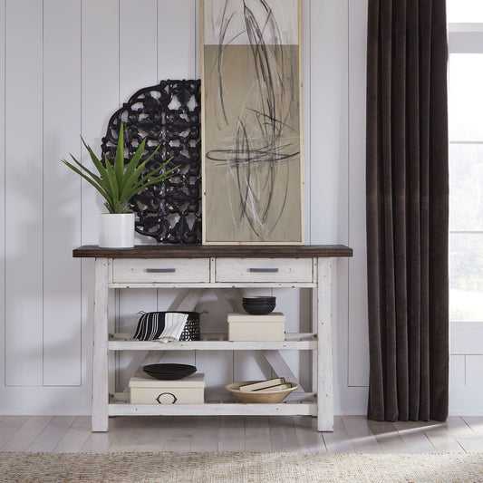 Farmhouse - Server - White - Hornell Furniture Outlet