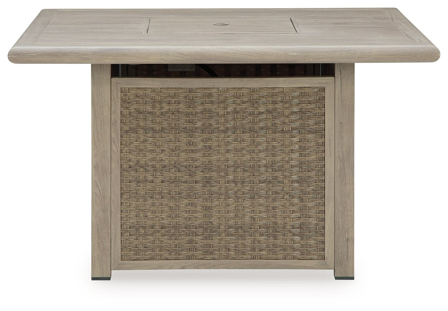 Cliff Trails - Beige - Square Fire Pit Table - Hornell Furniture Outlet