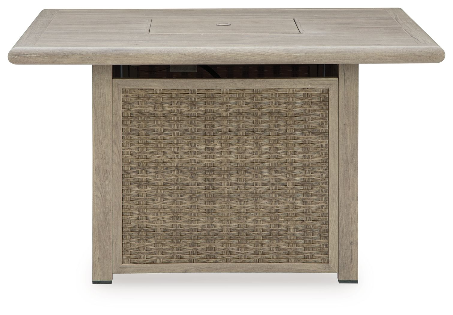 Cliff Trails - Beige - Square Fire Pit Table - Hornell Furniture Outlet