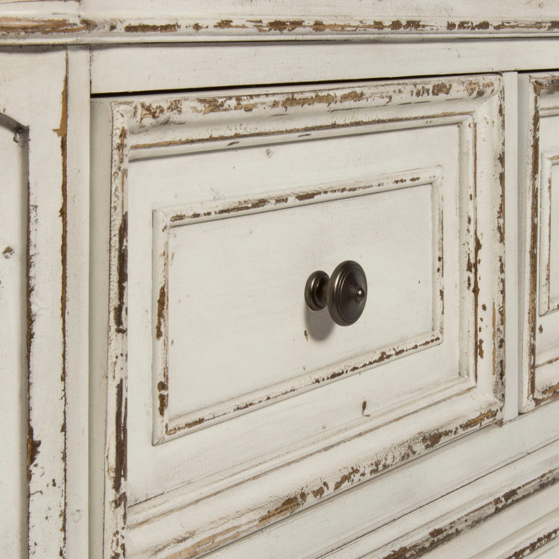 Magnolia Manor - 3 Piece Vanity Set - White - Hornell Furniture Outlet