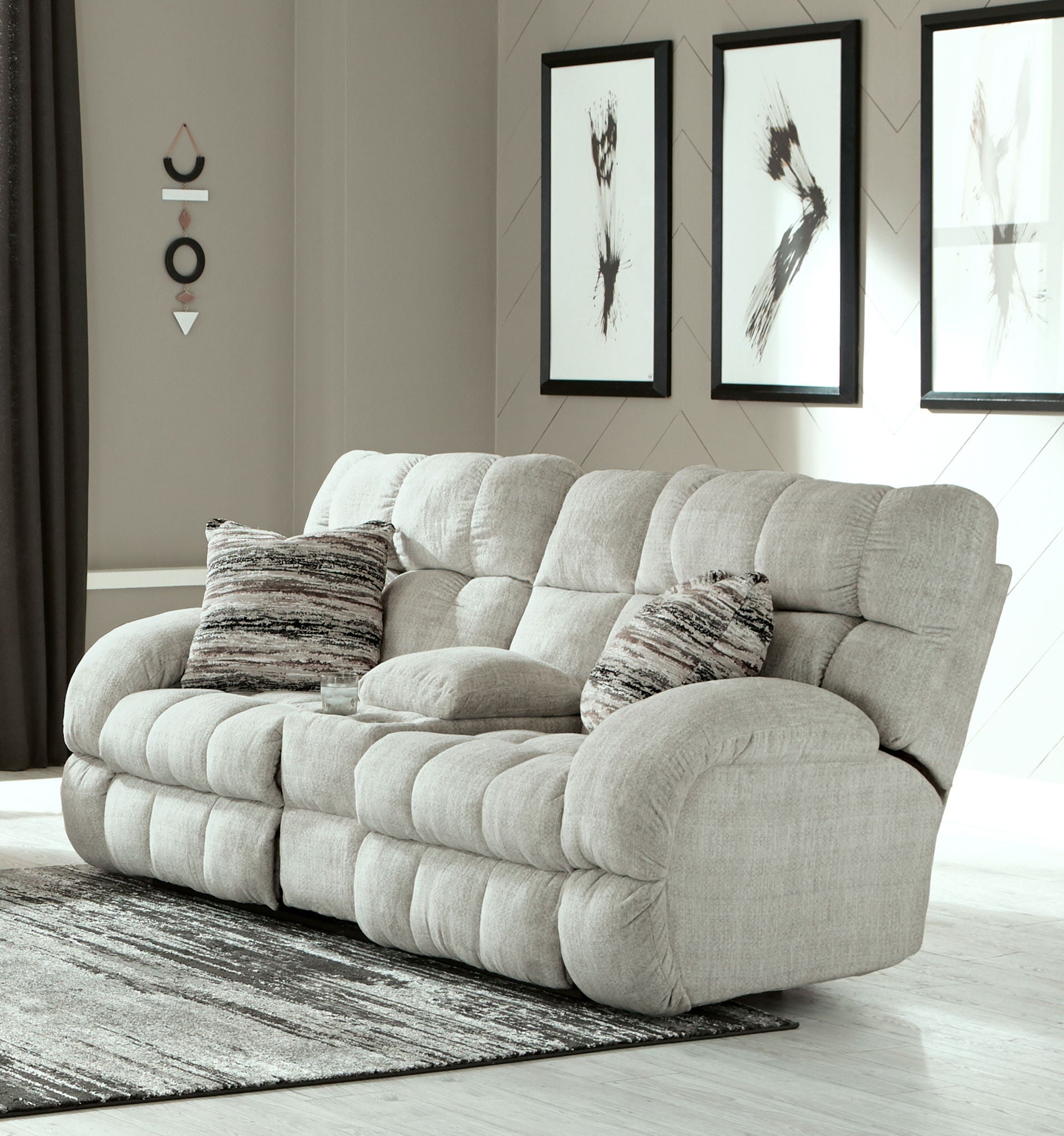 Ashland - Lay Flat Reclining Console Loveseat - Hornell Furniture Outlet