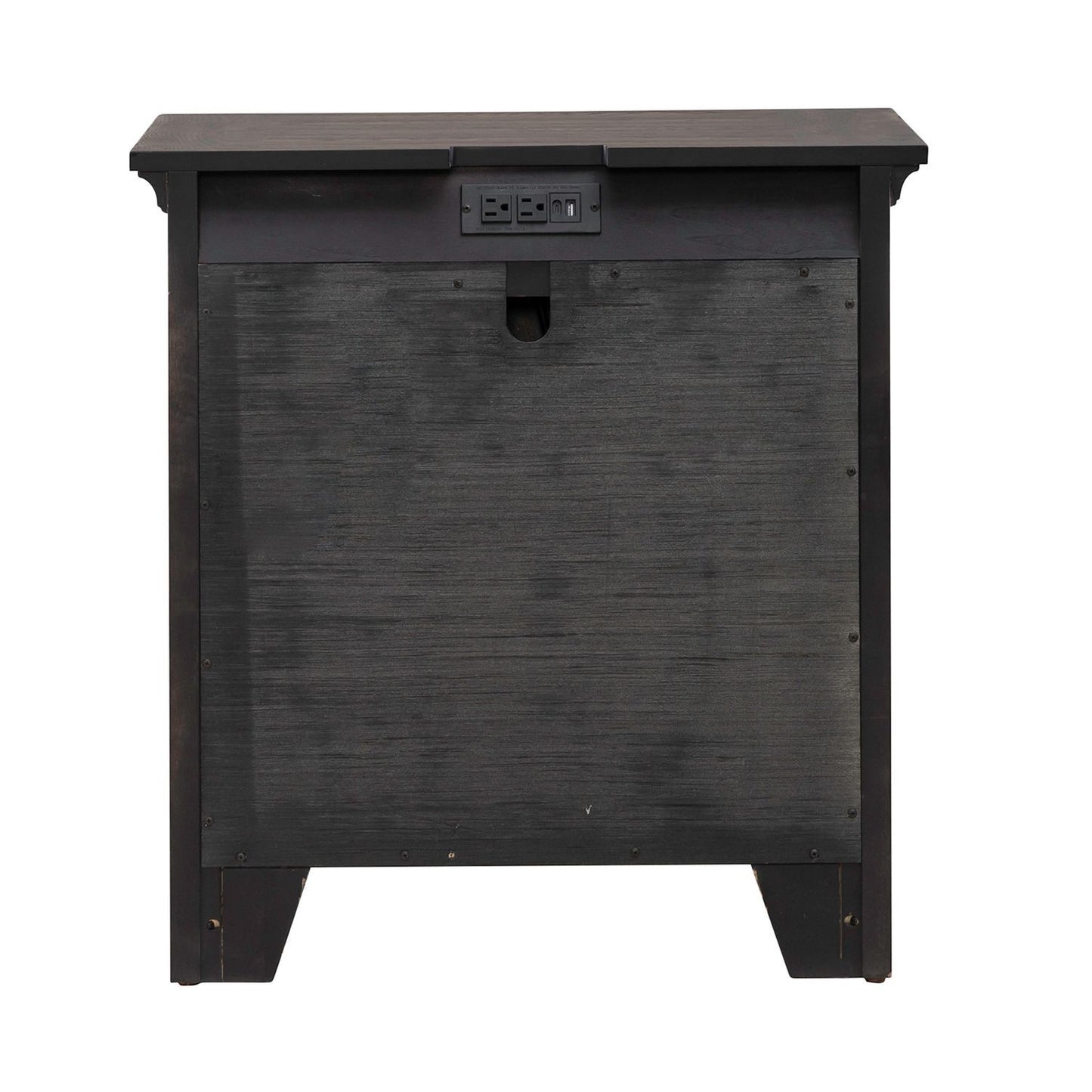 Paradise Valley - Nightstand With Charging Station - Dark Brown - Hornell Furniture Outlet