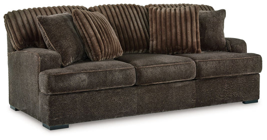 Aylesworth - Chocolate - Sofa - Hornell Furniture Outlet