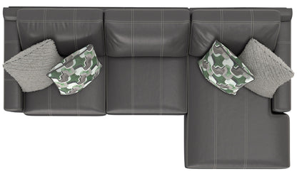 Minori - Italian Leather Sectional - Hornell Furniture Outlet