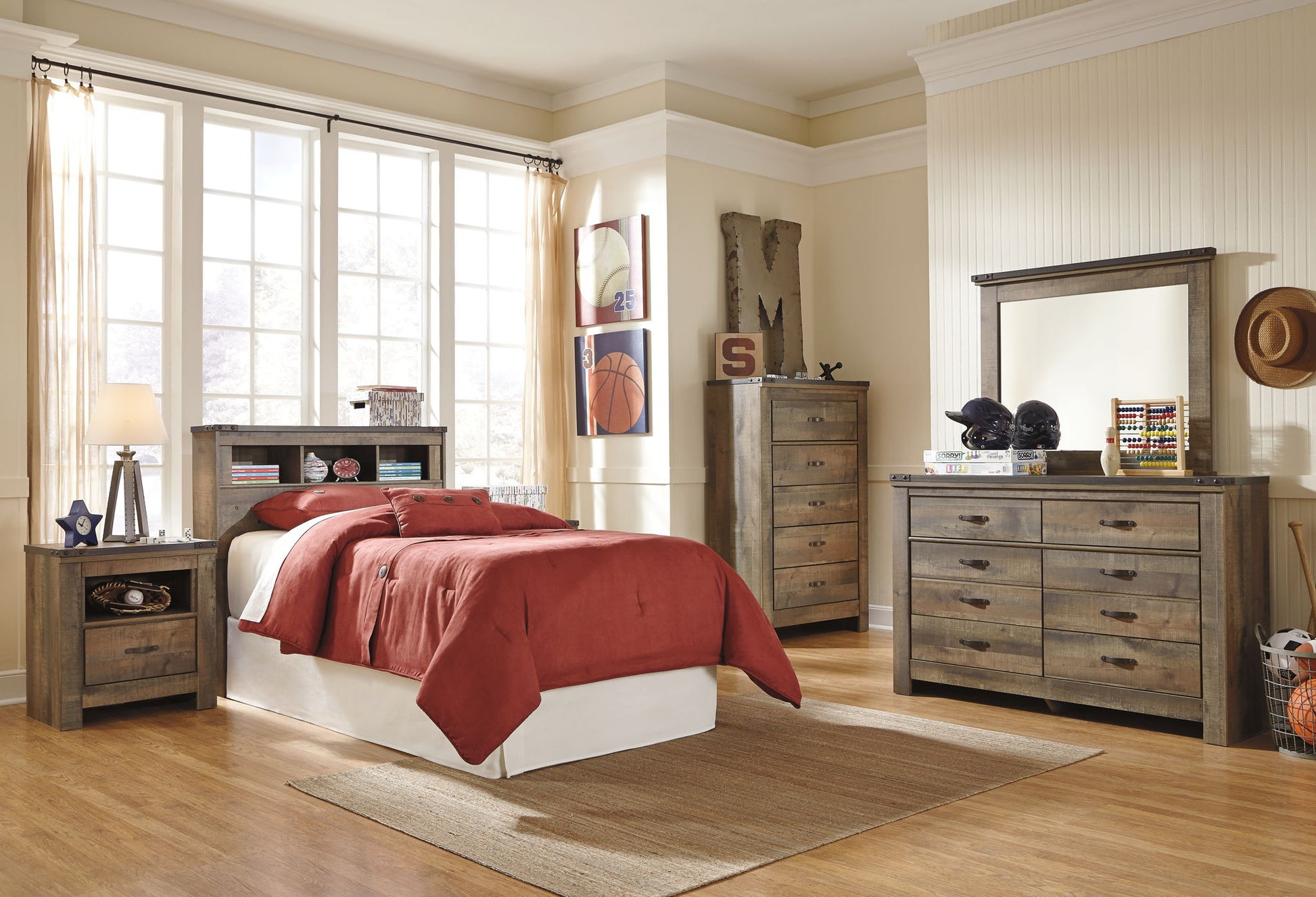 Trinell - Youth Bookcase Headboard - Hornell Furniture Outlet