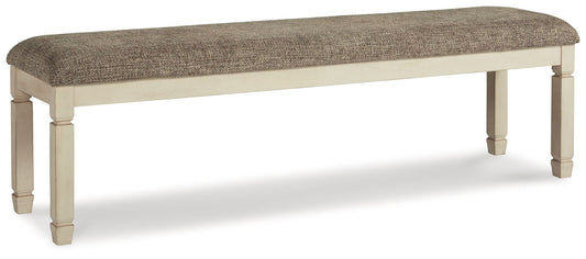 Bolanburg - Extra Large UPH DRM Bench - Brown / Beige - Hornell Furniture Outlet