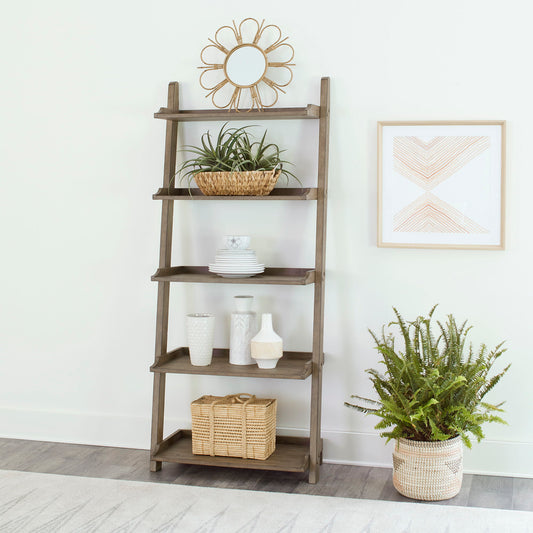 Americana Farmhouse - Leaning Pier Bookcase - Light Brown - Hornell Furniture Outlet