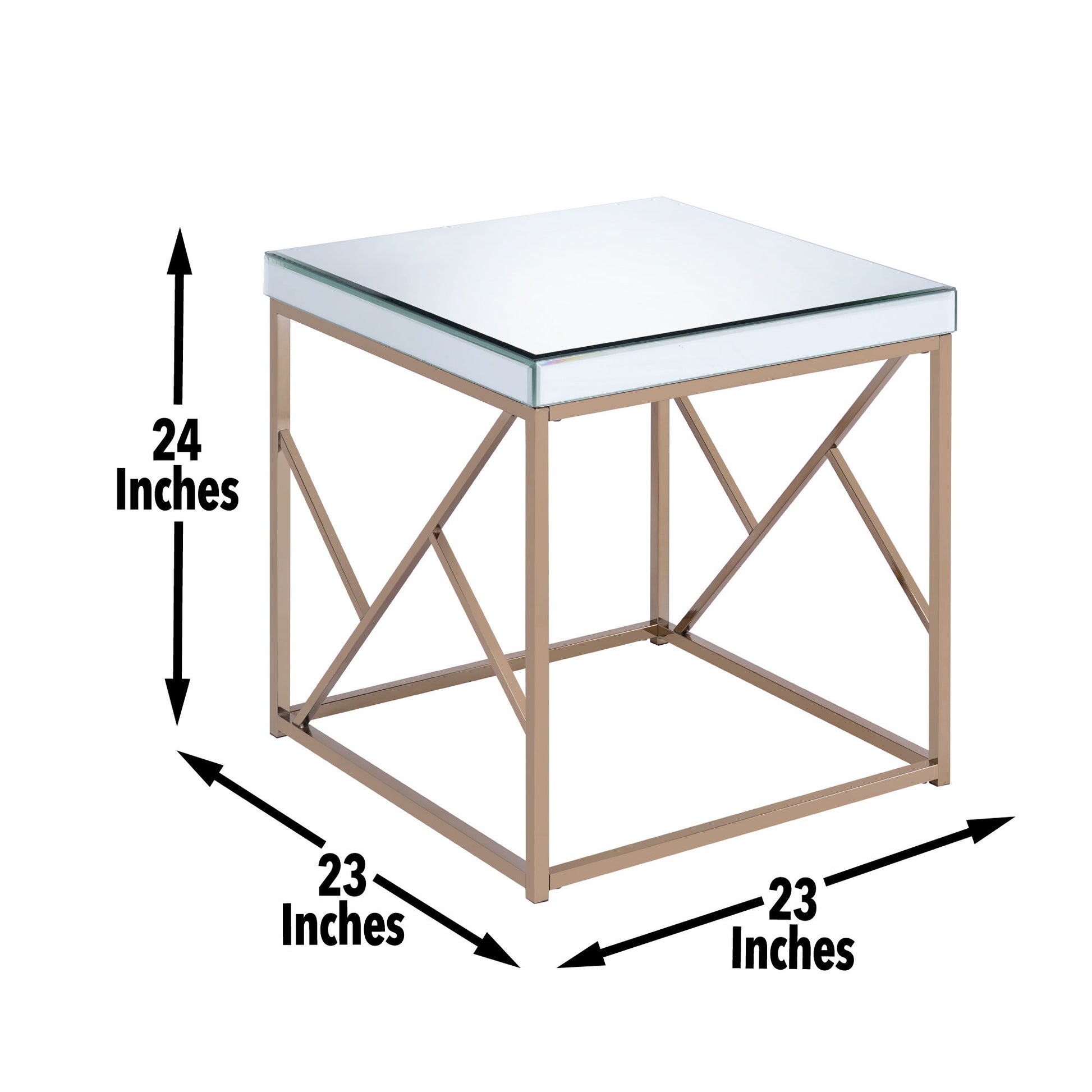 Evelyn - End Table - White - Hornell Furniture Outlet