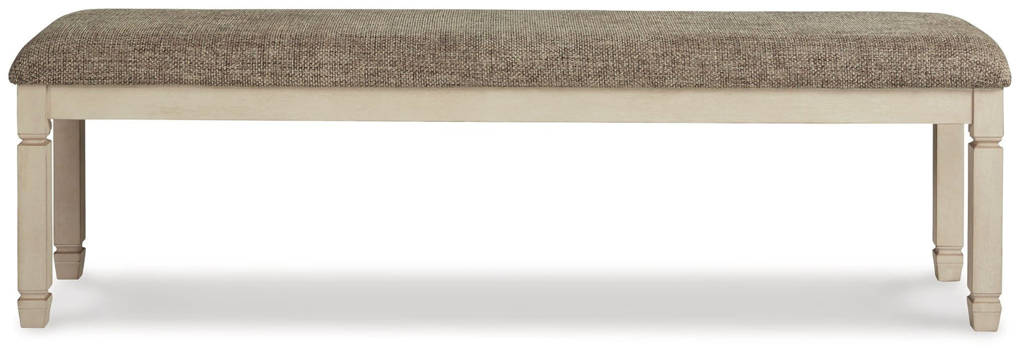 Bolanburg - Extra Large UPH DRM Bench - Brown / Beige - Hornell Furniture Outlet