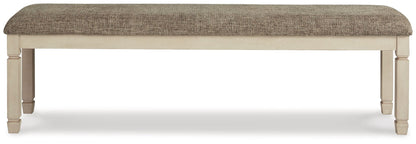 Bolanburg - Extra Large UPH DRM Bench - Brown / Beige - Hornell Furniture Outlet