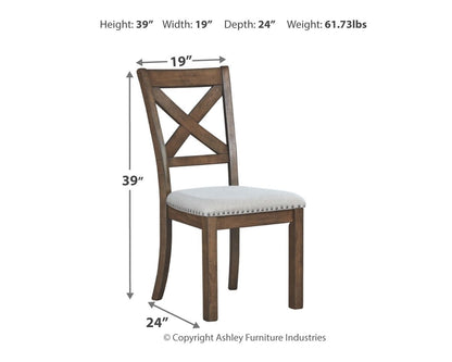 Moriville - Beige - Dining UPH Side Chair (Set of 2) - Hornell Furniture Outlet