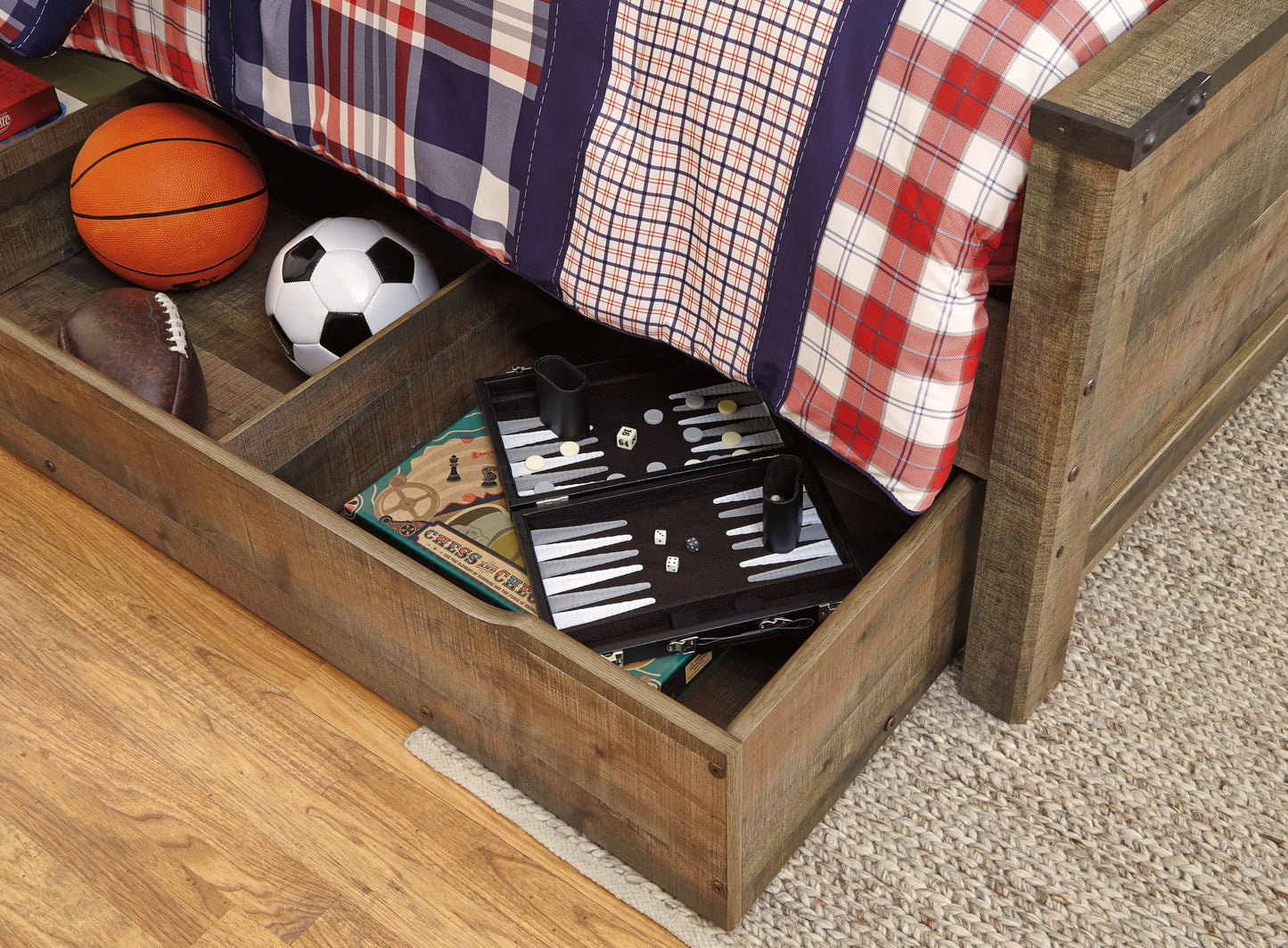 Trinell - Bookcase Storage Bed - Hornell Furniture Outlet