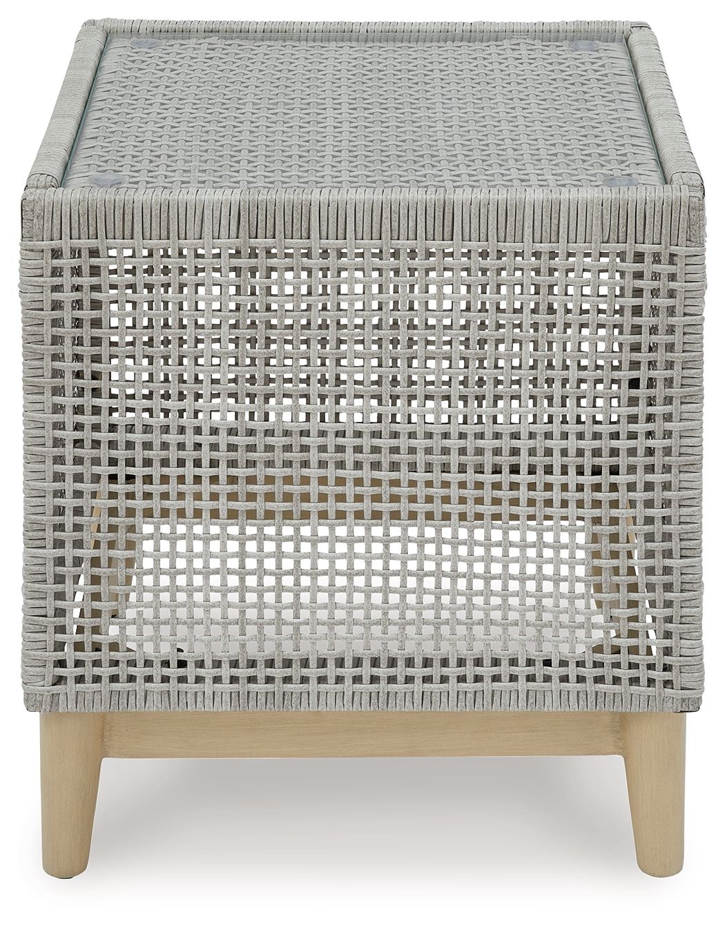 Seton Creek - Gray - Square End Table - Hornell Furniture Outlet